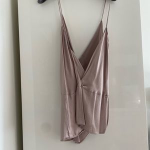 Elegant Mauve Sleeveless Top ZARA M